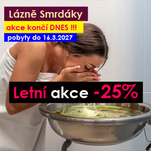 Lázně Smrdáky - Letní akce sleva 25%