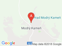 Accommodation Modry Kamen Map