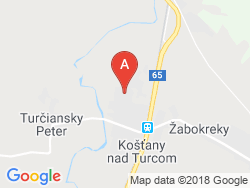 Pension Turčiansky Dvor Map
