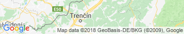 Trenczyńskie Cieplice Mapa