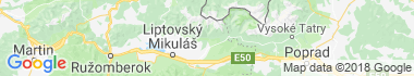 Skanzenek és népi építészet Račkova dolina Térkép