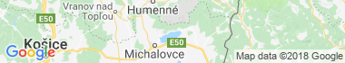 Talsperren und Seen Klokočov - Zemplínska Šírava Karte