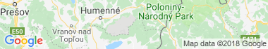 Talsperren und Seen Poloniny Nationalpark Karte