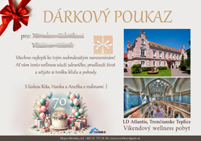 Darčekový poukaz na pobyt (Kúpele Trenčianske Teplice)