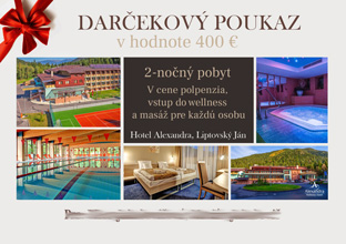 Darčekový poukaz na pobyt (Hotel Alexandra)