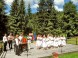 Folklore performance in Village museum Vychylovka