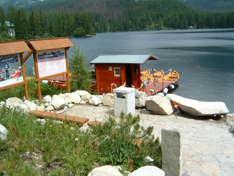 Boating on Štrbské Pleso