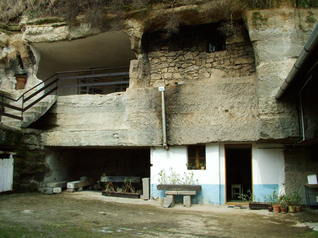 Rock dwellings in Brhlovce